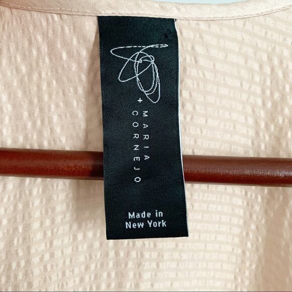 Zero + Maria Cornejo Iro Pink Silk Draped Midi Dress NEW 0 - Picture 6 of 8